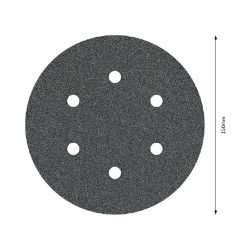 Disco de Lixa Com Velcro 150mm - GR. 80 Com 5 Peças (2608605124) - Bosch