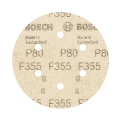 Disco de Lixa Com Velcro 150mm - GR. 80 Com 5 Peças (2608605124) - Bosch