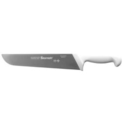Faca de Carne Para Refile Aéreo Lâmina Reta Larga 10'' Com Cabo Branco (BKW203-10) - Starrett,