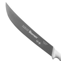 Faca de Carne Para Refile Aéreo Lâmina Curvada Larga 10'' Com Cabo Branco (BKW205-10) - Starrett