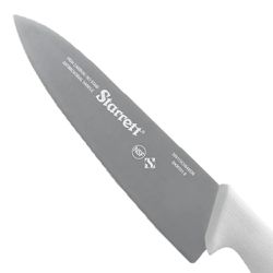 Faca de Carne Para Refile de Mesa Lâmina Triangular Larga 8'' Com Cabo Branco (BKW301-8) - Starrett