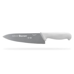 Faca de Carne Para Refile de Mesa Lâmina Triangular Larga 8'' Com Cabo Branco (BKW301-8) - Starrett