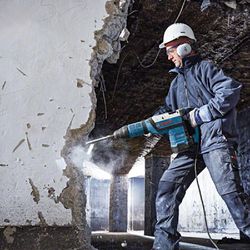 Martelo perfurador Bosch GBH 12-52 DV com SDS max em maleta