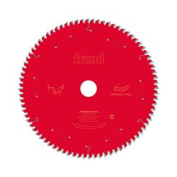 Disco de Serra de Mesa Freud para Painéis bilaminados 250mm 80 dentes com diâmetro do furo 30mm e espessura do corte 2,8mm