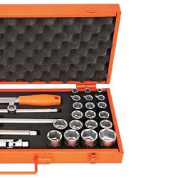 Maleta Com Soquetes sextavados e Acessórios 1/2'' - 43 Peças (44831/443) - Tramontina Pro