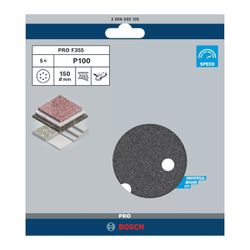 Disco de Lixa 150mm GR.100 PRO F355 Com 5 Unidades (2608605125) - Bosch