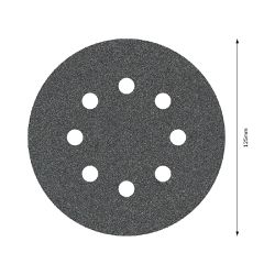 Disco de Lixa Com Velcro 125mm - GR. 120 Com 5 Peças (2608605117) - Bosch