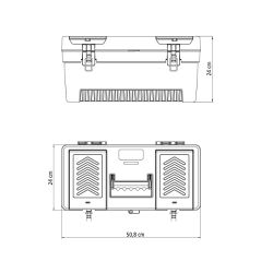 Caixa Plástica Para Ferramentas 20'' com Bandeja - Tramontina