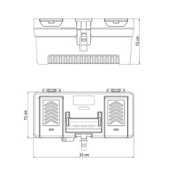 Caixa Plástica Para Ferramentas Com Bandeja Removível 13'' (43803/013) - Tramontina