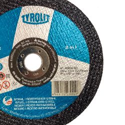 Disco de Corte 2 Telas 7" x 1/8" x 7/8" - Basic 2in1 - 223000 - TYROLIT