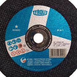 Disco de Corte 2 Telas 9" x 1/8" x 7/8" - Basic 2in1 - 223002 - TYROLIT