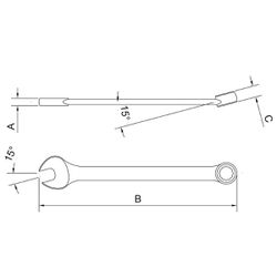 Chave Combinada 8mm (44650/108) - Tramontina Pro