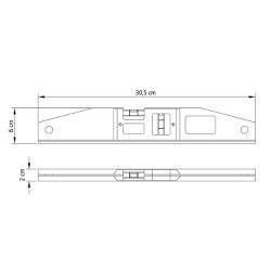 Nível Magnético em Alumínio Com Duas Ampolas 12'' (43105/012) - Tramontina