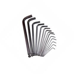 Jogo de Chaves Allen Abauladas Longas 14 Peças 1/16'' à 9/16'' 012959 - Gedore