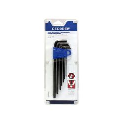 Jogo de Chaves Allen Abauladas Longas 2 à 8mm 7 Peças 012955 - Gedore