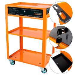 Carrinho Para Ferramentas Aberto Com 1 Gaveta Laranja (44951/002) - Tramontina Pro