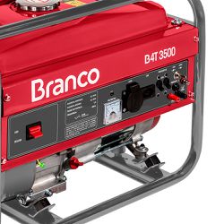 Gerador De Energia À Gasolina B4T-3500 Monofásico 3.5 Kva BRANCO