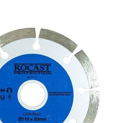 Disco Diamantado Combat Segmentado Uso Geral Corte Seco 110x20mm 34,0012 ROCAST