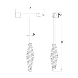 Martelo Picador de Solda 300g (40454/000) - Tramontina Pro