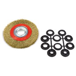 Escova de Aço Latonado Circular 6pol X 1pol 319,0006 ROCAST