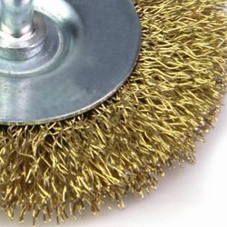 Escova Circular de Aço Latonado 75 x 10mm (319,0008) - Rocast