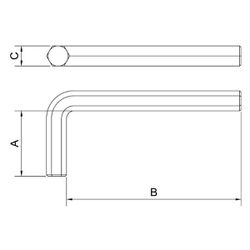 Chave Allen Longa 9/64'' (44422/006) - Tramontina Pro