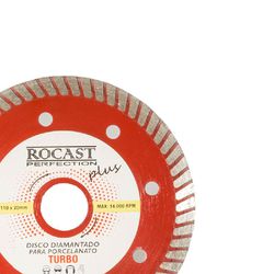 Disco Diamantado Turbo Extrafino Plus Porcelanato 110x20mm 34,0015 ROCAST