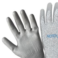 Luva Fibra de Vidro e Polietileno Banho Poliuretano PPM16 PROTEPLUS N10
