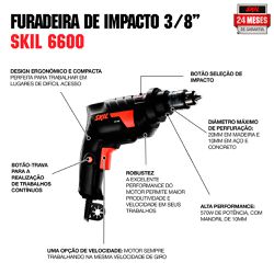 Furadeira de Impacto Skil 6600 570W 127V