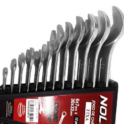 Jogo de Chaves Fixas 12 Peças 6 - 32mm (407,0002) - Noll