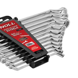 Jogo de Chaves Estrela 12 peças 6 X 7 30 X 32mm 409,0002 NOLL