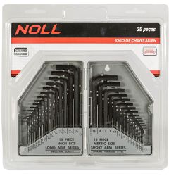 Jogo de Chaves Hexagonais 30 Peças (374,0002) - Noll