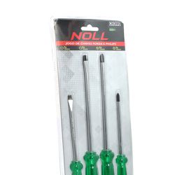 Jogo de Chaves de Fenda e Philips 4 peças 398,0001 NOLL