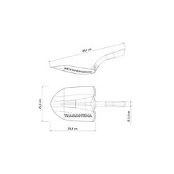 Pá de Bico em Aço Sem Cabo (77416/024) - Tramontina