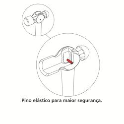 Martelo Bola Com Cabo Tubular 300g (40403/012) - Tramontina Pro