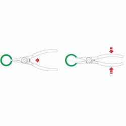 Alicate para Anéis Ponta Chata Tramontina PRO