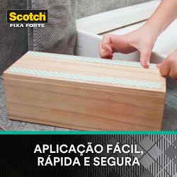 Fita Dupla Face Scotch Fixa Forte Banheiro 24mm x 1,5m (HB004488316) - 3M