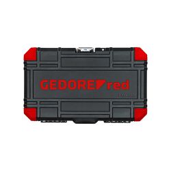 Jogo de Soquetes Sextavados 1/4'' 4 à 13mm 33 Peças 3300051 - Gedore Red