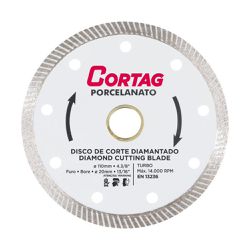 Disco de Corte Diamantado Porcelanato 110mm - CORTAG