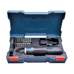 Parafusadeira a Bateria Bosch Go 3,6V BIVOLT com 32 Bits, 1 Cabo USB em Maleta