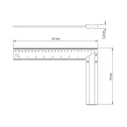 Esquadro em Alumínio 16'' (43171/016) - Tramontina