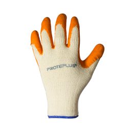 Luva Tricotada em Algodão Com Banho de Látex Tamanho 10 (290,0008) - Proteplus