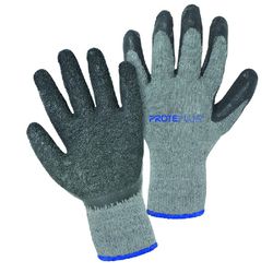 Luva Tricotada Algodão Banho Látex Corrugado PPM 03 PROTEPLUS Tamanho 8