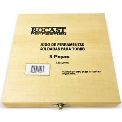 Jogo de Ferramentas Soldadas 8 Peças Bitola do Quadrado 12x12mm 303,0003 ROCAST