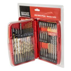 Jogo de Brocas e Pontas Bits 52 peças 360,0001 ROCAST
