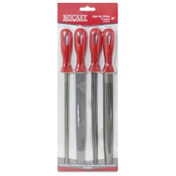 Jogo de Limas Bastardas com Cabo 4 peças 8pol 367,0017 ROCAST