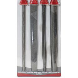 Jogo de Limas Bastardas com Cabo 4 peças 8pol 367,0017 ROCAST