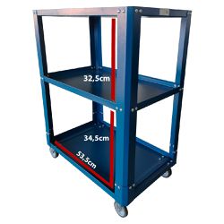 Carrinho Para Ferramentas Desmontável Azul (CD01) - Fercar