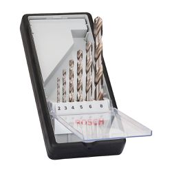 Jogo Broca para Metal Bosch HSS-G Robust Line 2-8mm 6 peças