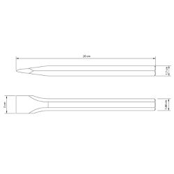 Talhadeira Sextavada 8'' (42700/108) - Tramontina